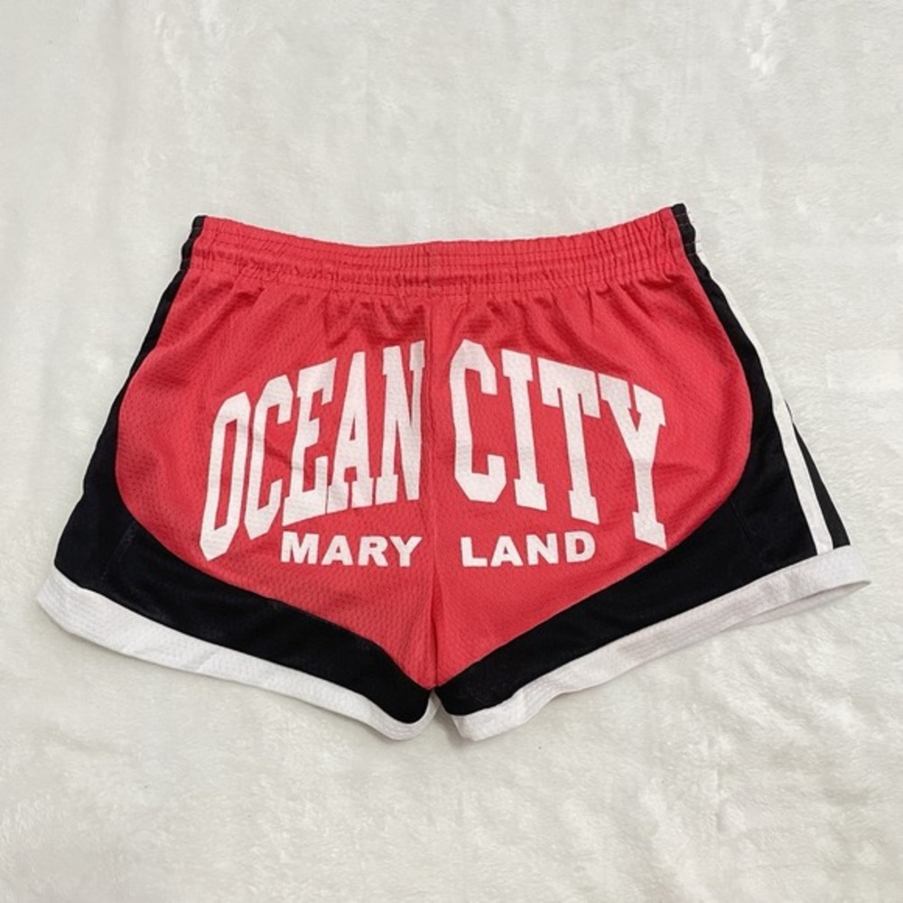 Beach By Exist Ocean City Maryland Beach Shorts Women's Size Medium Pink NEW
